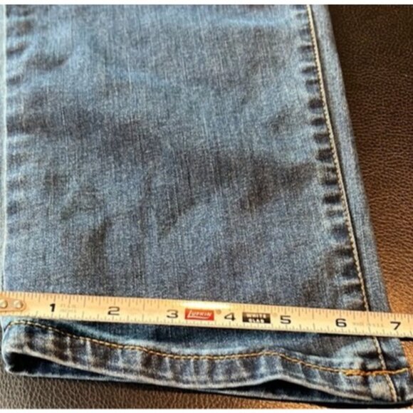 Lisa Rinna Collection Womens Jeans Size 14 UK 18 Straight Leg Denim Mid-Wash - Picture 7 of 8